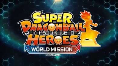 cartel Super heroes de bola de dragón misión mundial