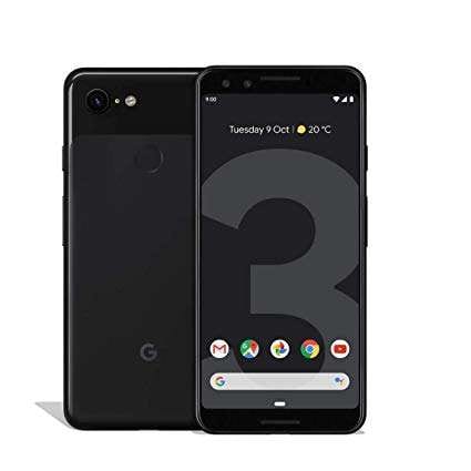 Imagen de Móvil Google Pixel 3 negro uno de los mejores móviles de 2019. Precio del móvil