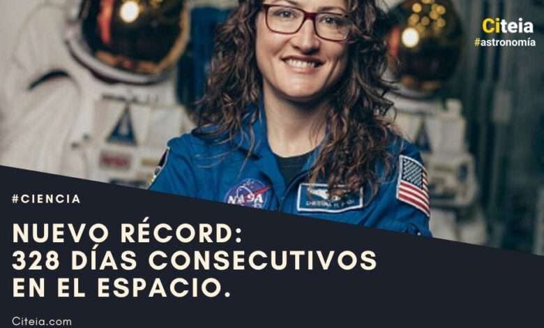 Christina Koch 328 dies a l'espai