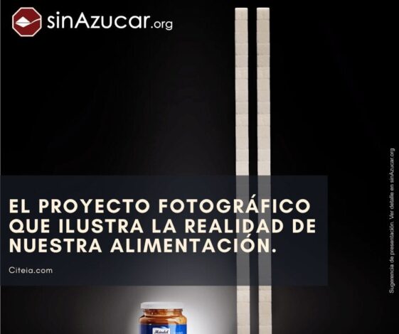 proxecto fotográfico que mostra azucre nos alimentos