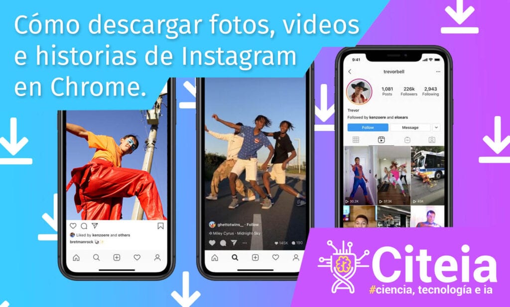 descargar ficheiros de Instagram coa portada do artigo de Google Chrome