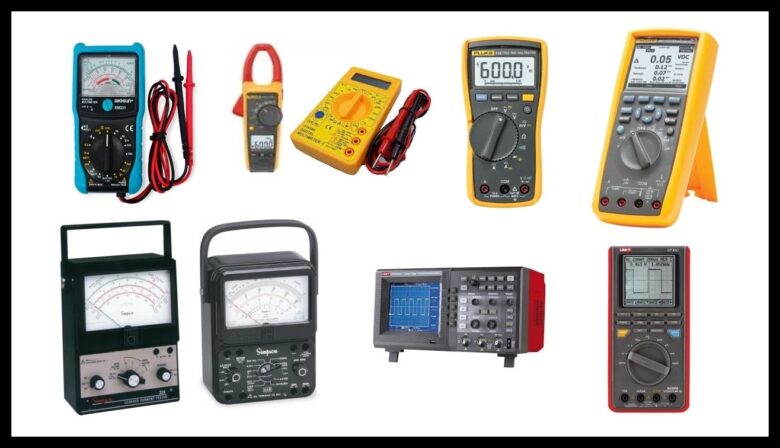 Instrumentos de medición eléctrica (Ohmímetro, Amperímetro, Voltímetro)