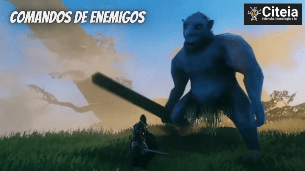 Comandos de enemigos en Valheim