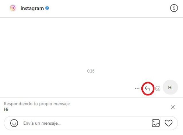 como responder un mensaje específico en instagram