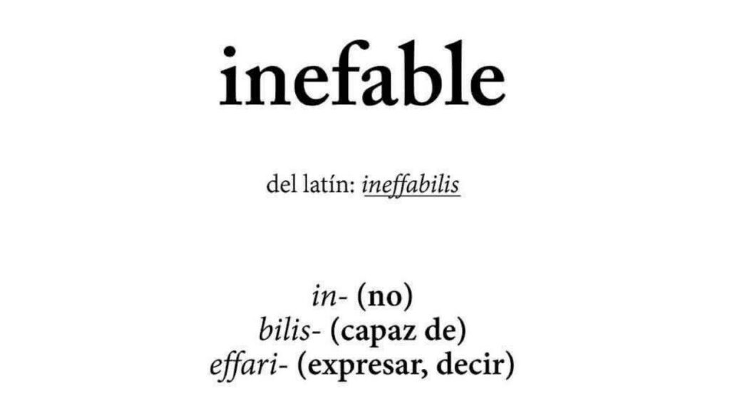 qué significa inefable