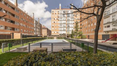 fachadas interiores de bloques de vecinos