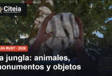 Jungla de Rust: la jungla: animales, monumentos y objetos